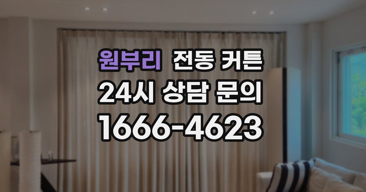 원부리 전동 커튼