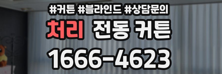 처리 전동 커튼