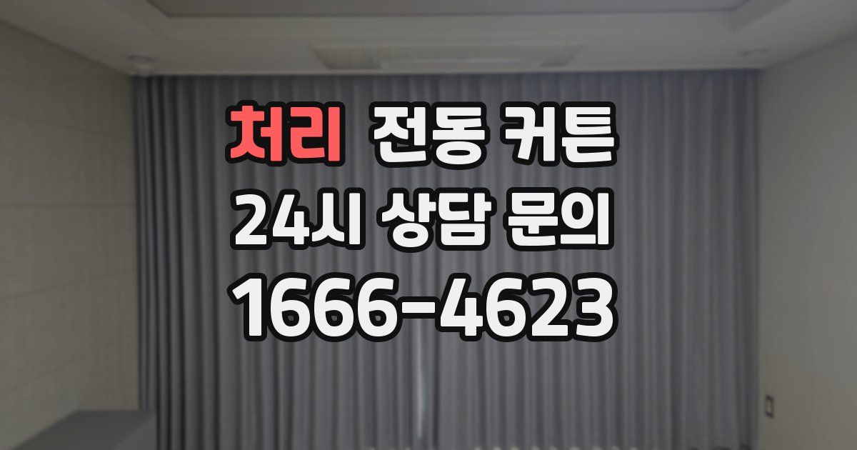 처리 전동 커튼