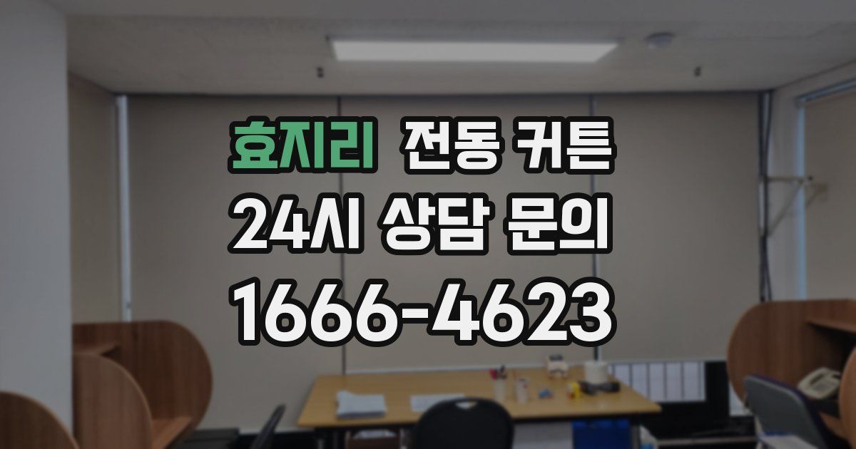 효지리 전동 커튼