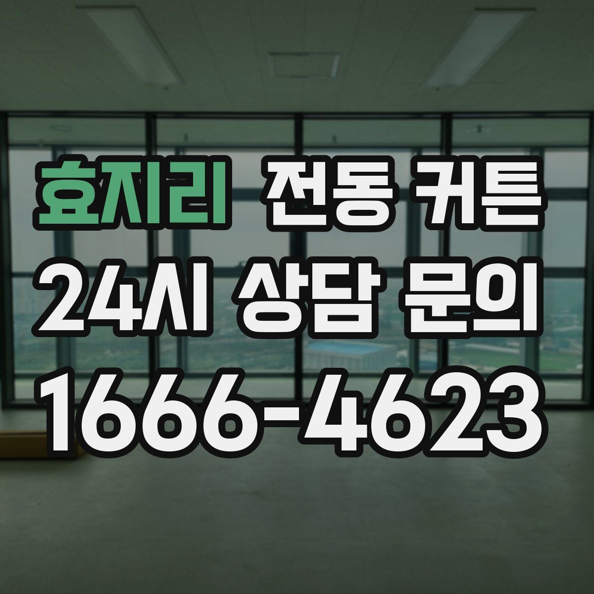 효지리 전동 커튼