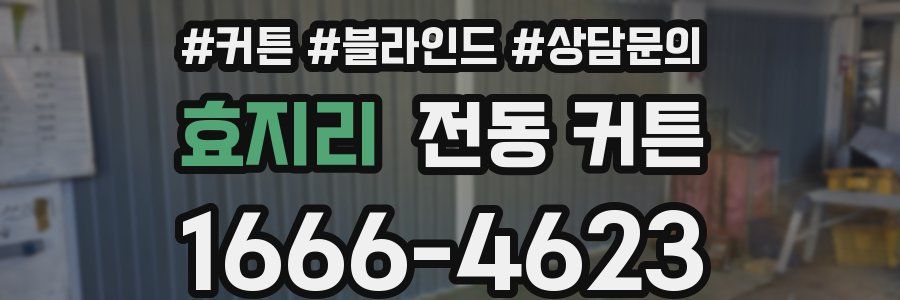 효지리 전동 커튼