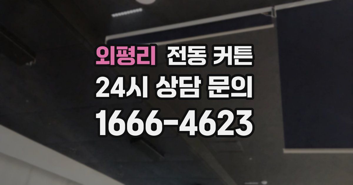 외평리 전동 커튼