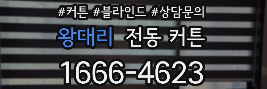 왕대리 전동 커튼