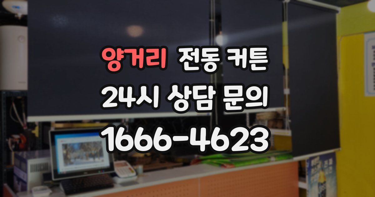 양거리 전동 커튼