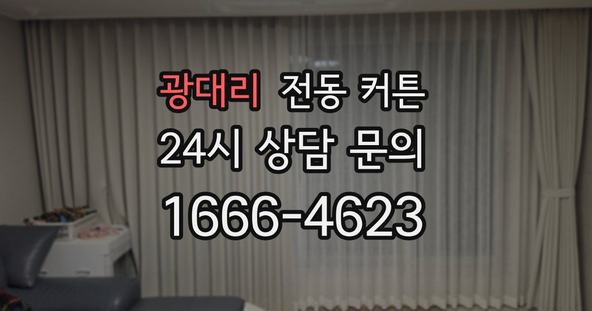 광대리 전동 커튼