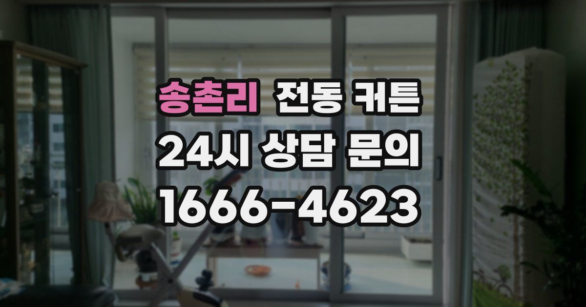 송촌리 전동 커튼
