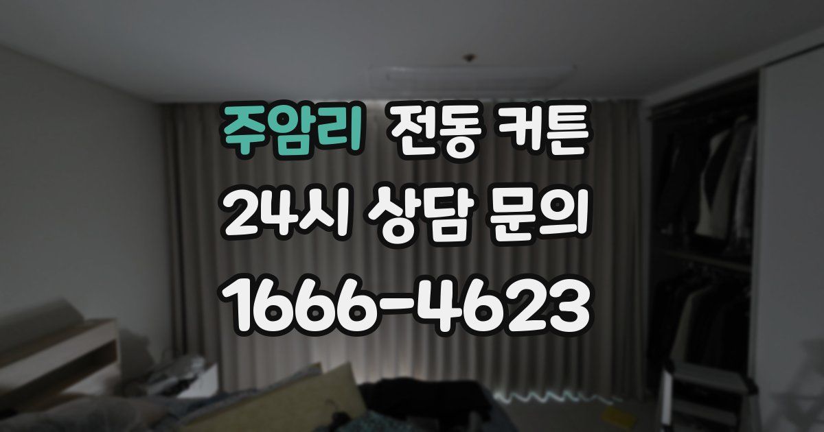 주암리 전동 커튼