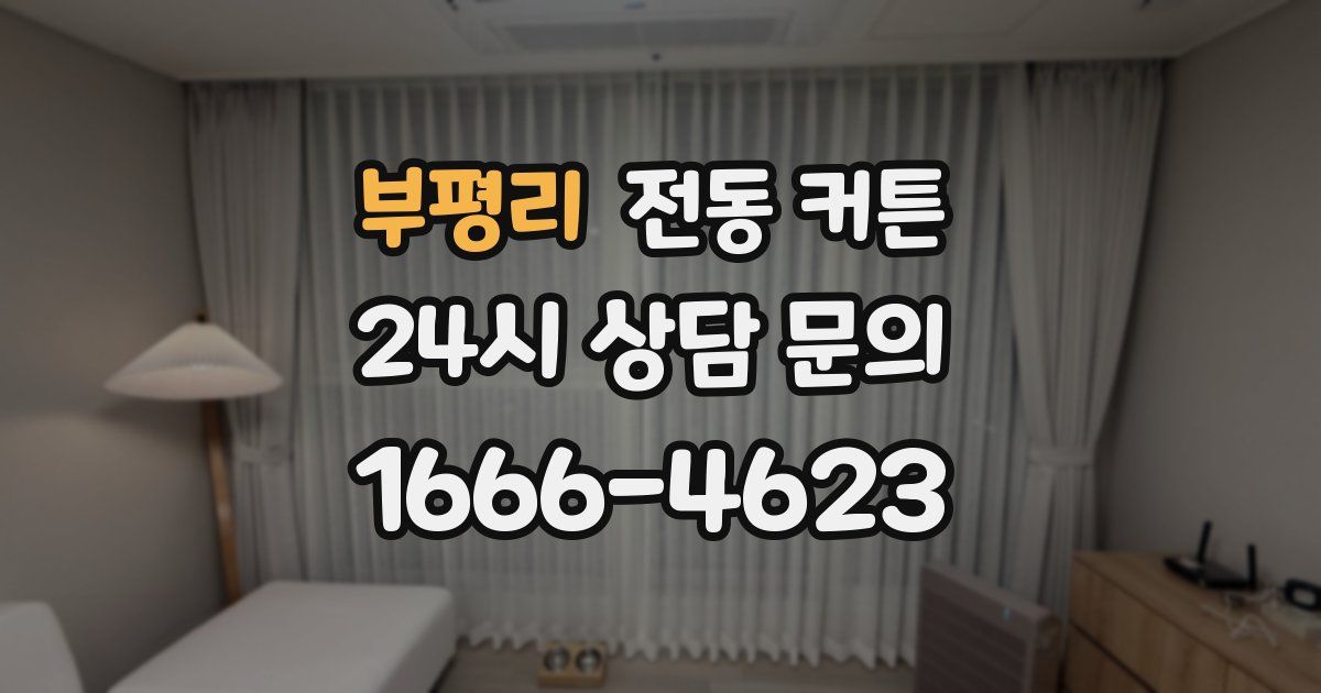 부평리 전동 커튼