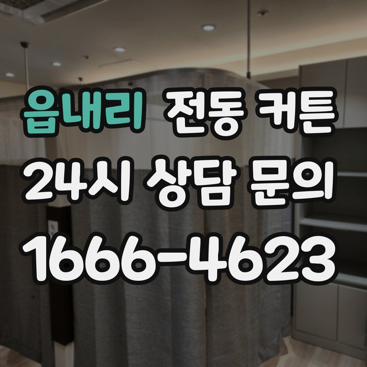 읍내리 전동 커튼