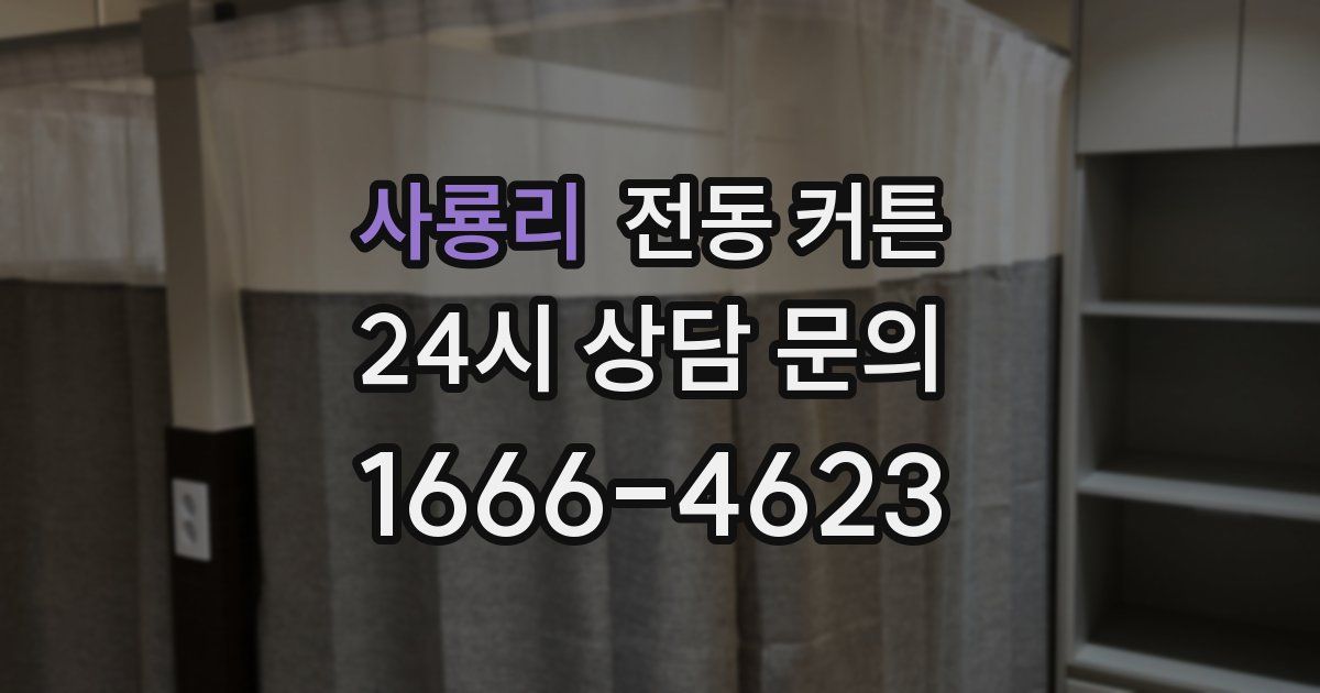 사룡리 전동 커튼