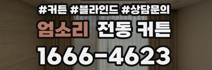 엄소리 전동 커튼