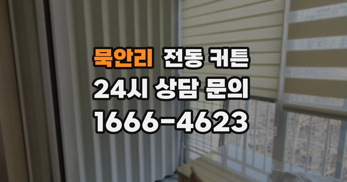 묵안리 전동 커튼