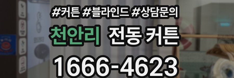 천안리 전동 커튼