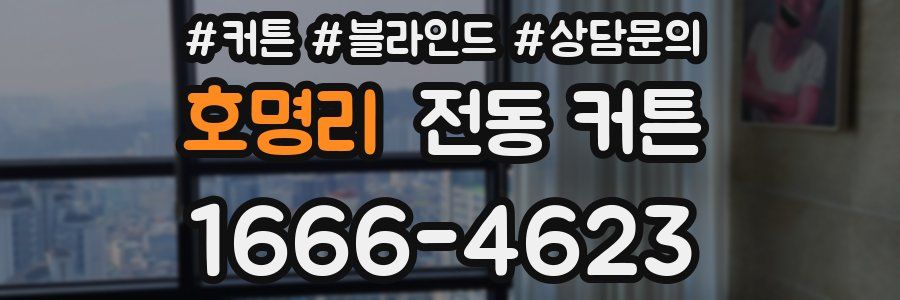 호명리 전동 커튼