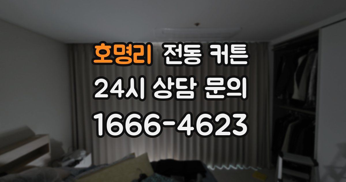 호명리 전동 커튼