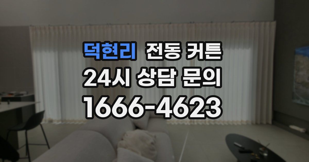 덕현리 전동 커튼