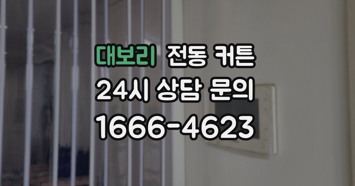 대보리 전동 커튼