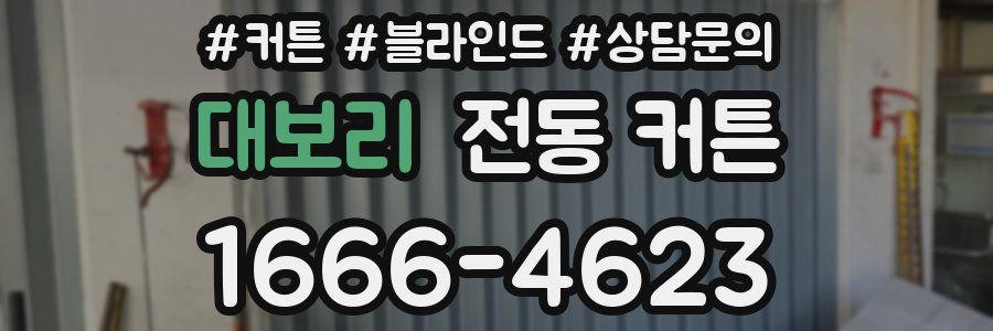 대보리 전동 커튼