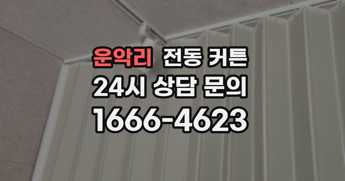 운악리 전동 커튼