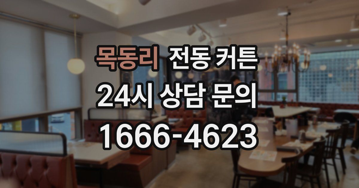 목동리 전동 커튼