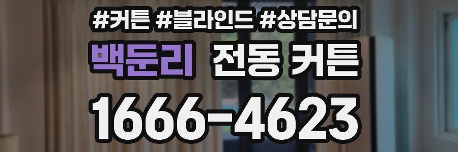 백둔리 전동 커튼