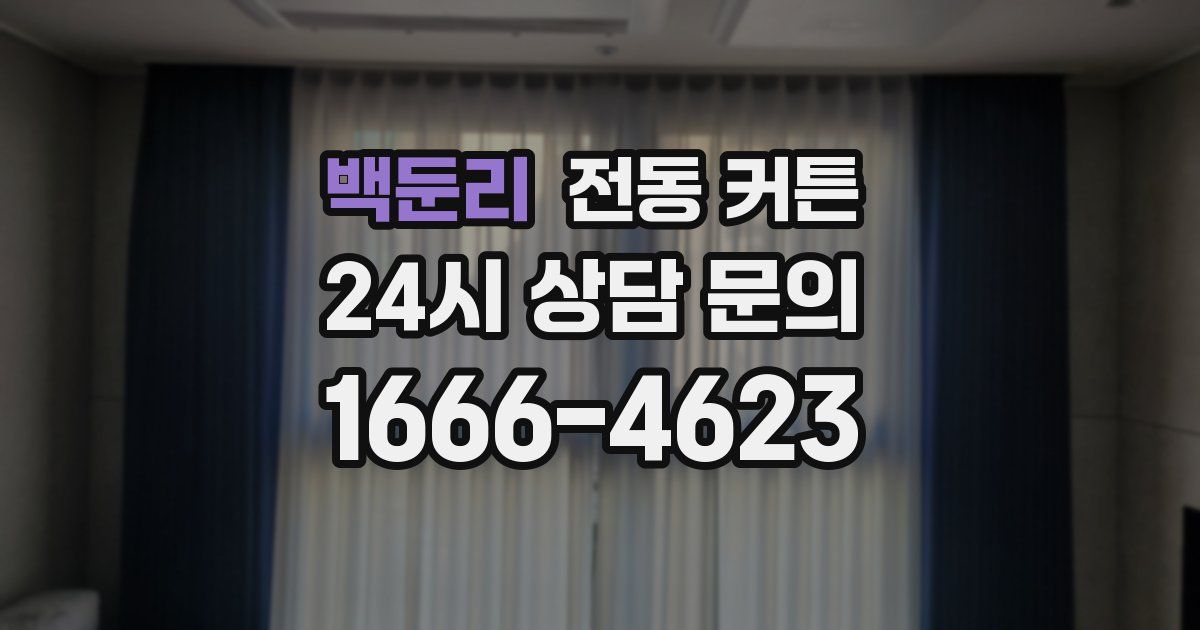 백둔리 전동 커튼