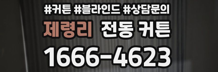 제령리 전동 커튼