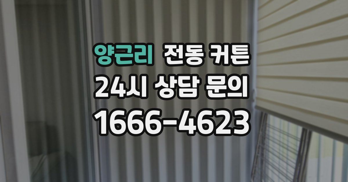 양근리 전동 커튼