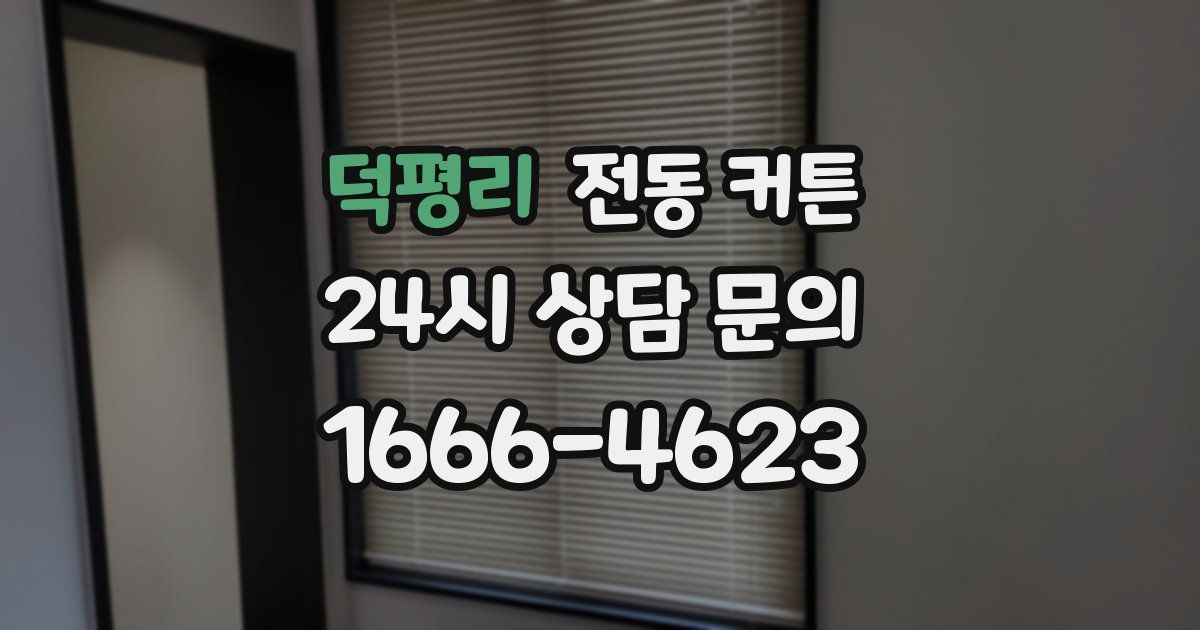 덕평리 전동 커튼