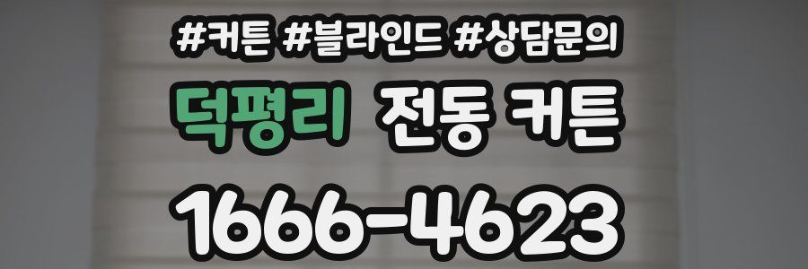 덕평리 전동 커튼
