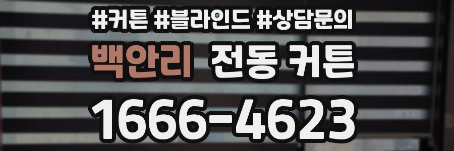 백안리 전동 커튼
