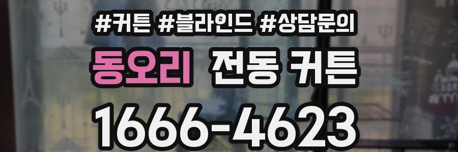 동오리 전동 커튼