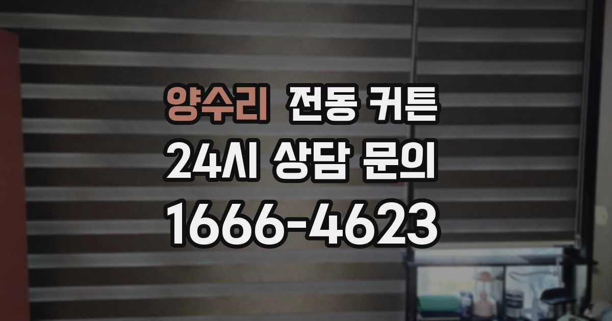 양수리 전동 커튼