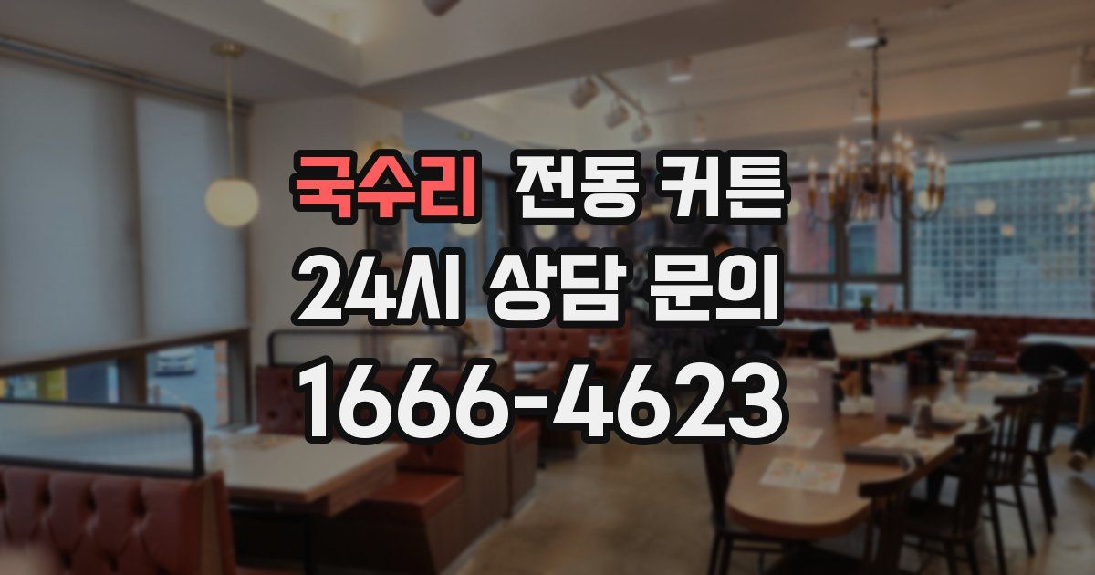 국수리 전동 커튼