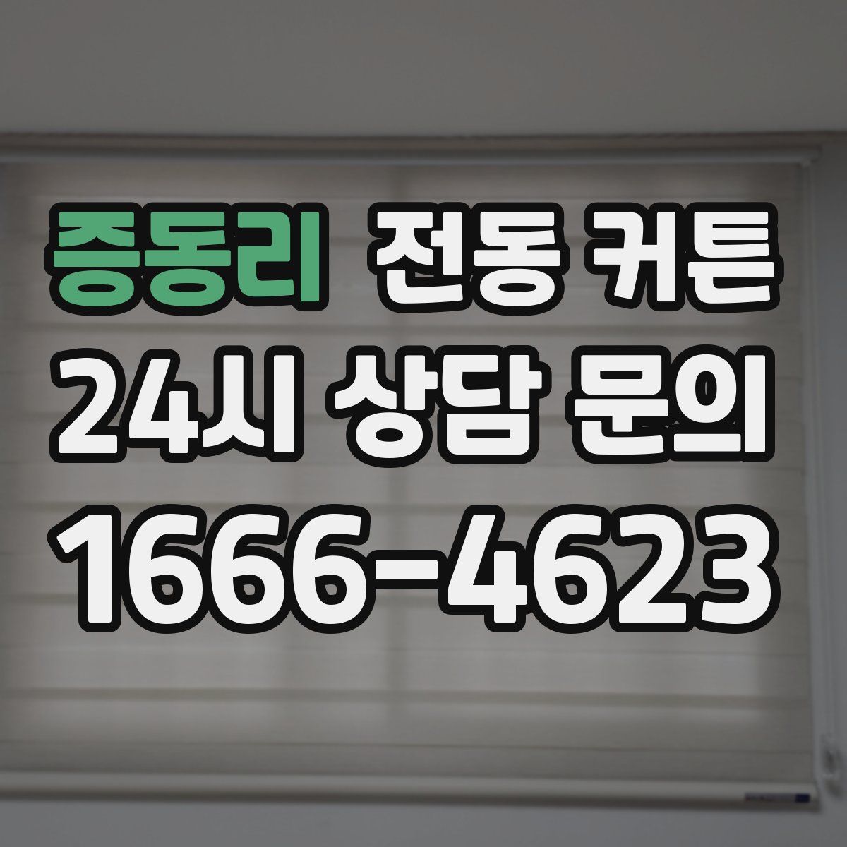 증동리 전동 커튼