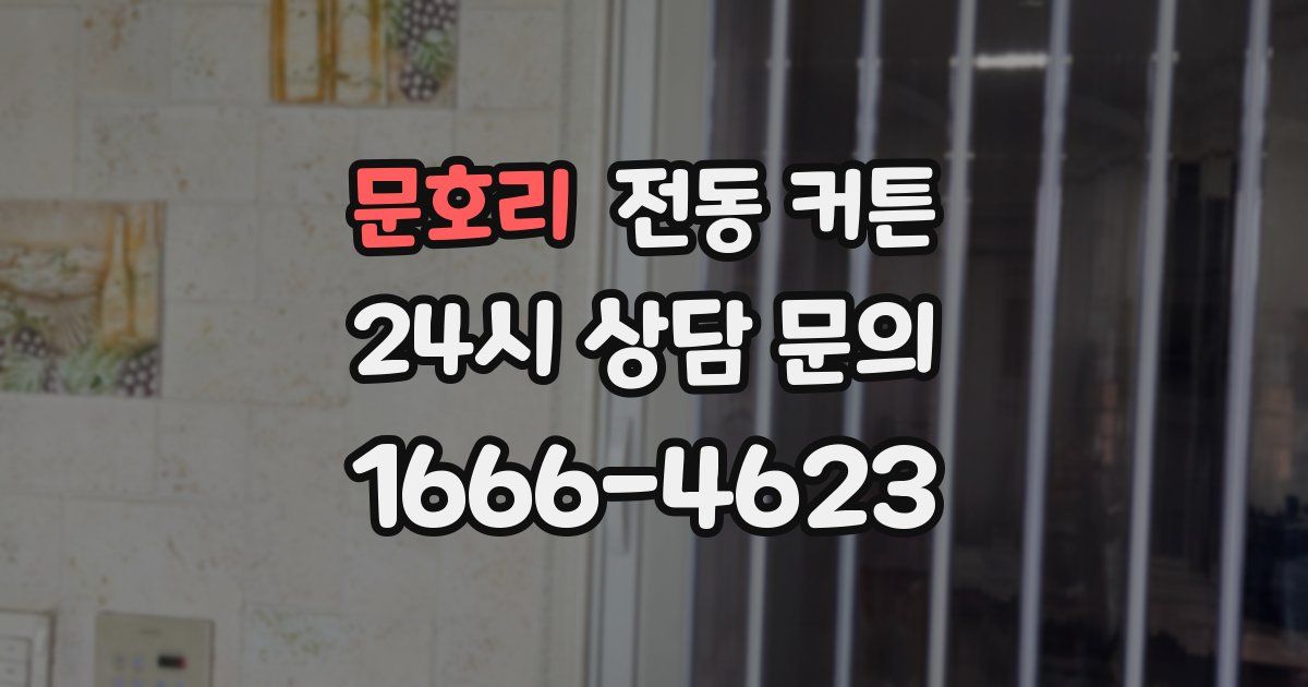 문호리 전동 커튼