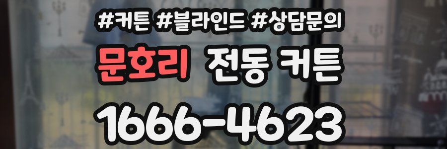문호리 전동 커튼