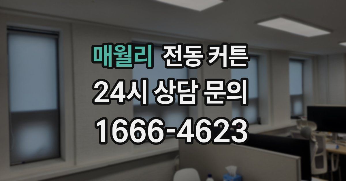 매월리 전동 커튼