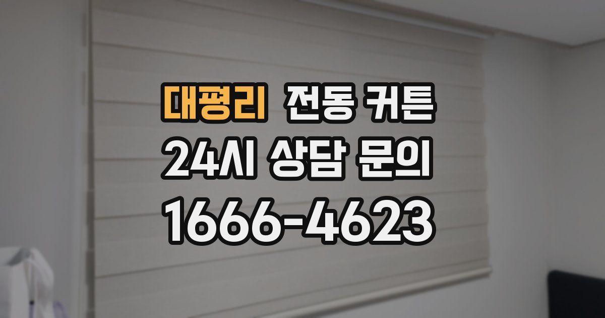 대평리 전동 커튼