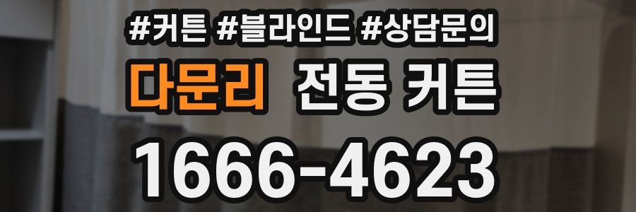 다문리 전동 커튼