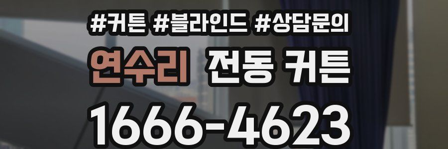 연수리 전동 커튼