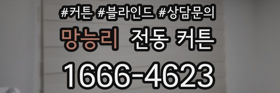 망능리 전동 커튼
