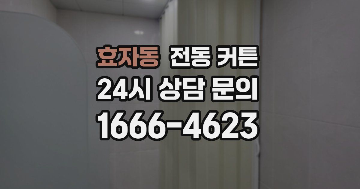 효자동 전동 커튼