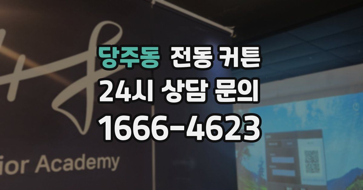 당주동 전동 커튼