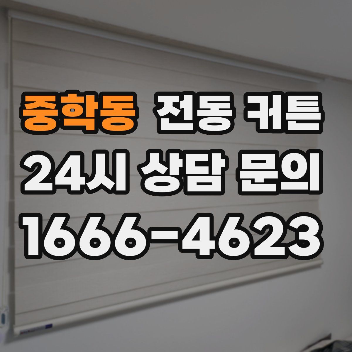 중학동 전동 커튼