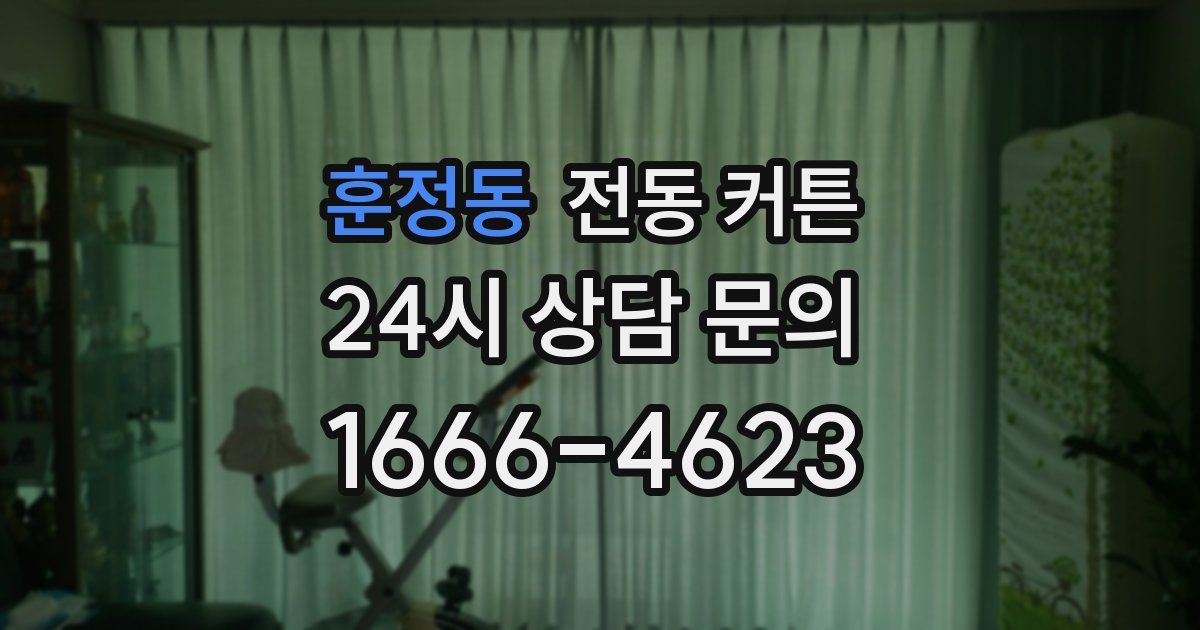 훈정동 전동 커튼
