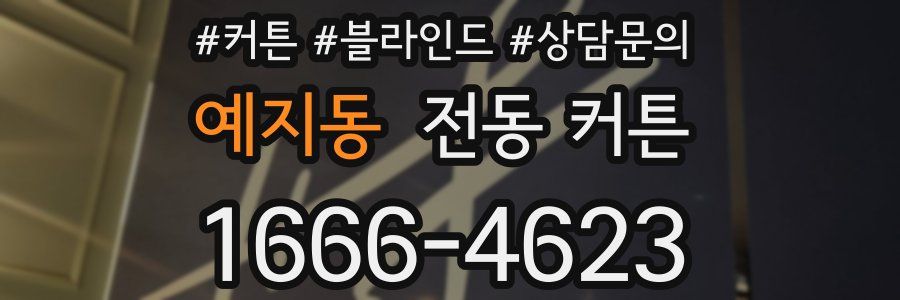 예지동 전동 커튼