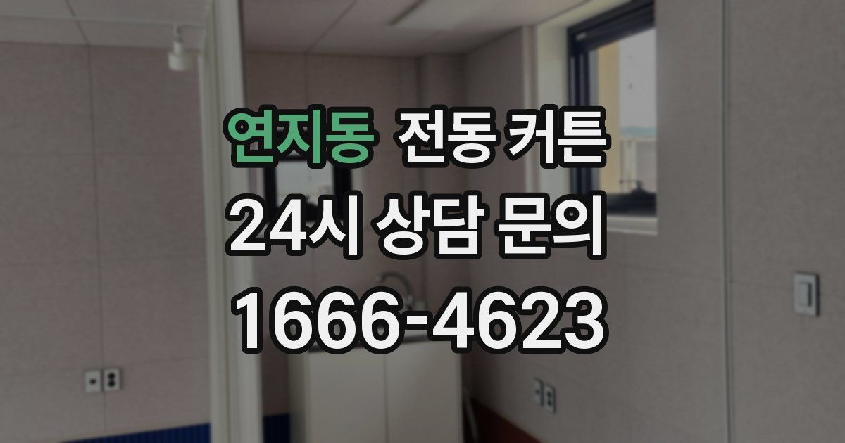 연지동 전동 커튼