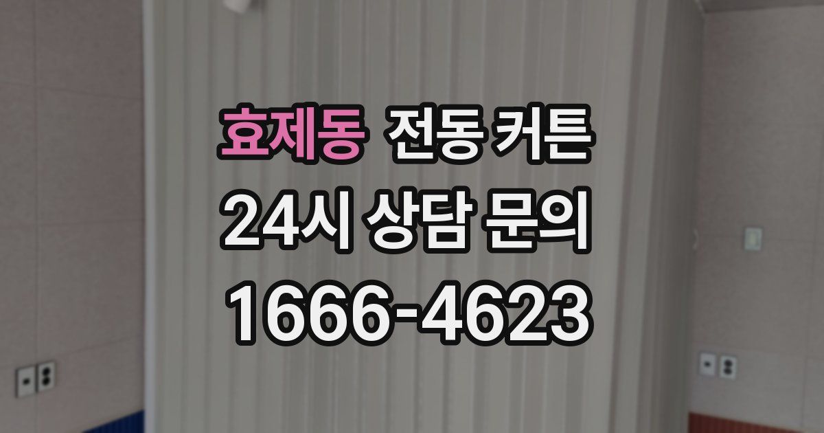 효제동 전동 커튼